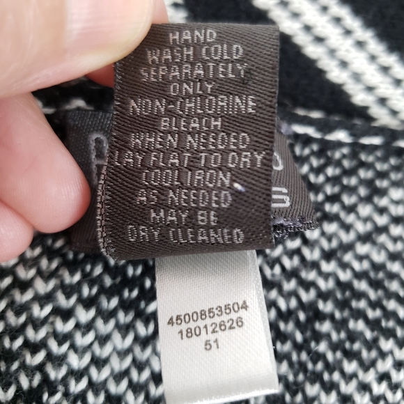 Additions By Chico's Plaid Fringe Cardigan Sweater Size 2 - Picture 12 of 14